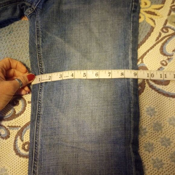 J Crew mid rise boot cut jeans with flap button back pockets - Picture 9 of 11